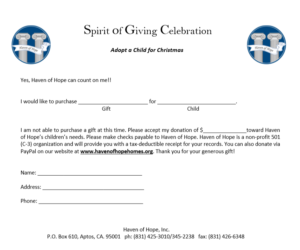 Annual Spirit of Giving Celebration @ Aptos | California | United States